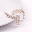 2025 Trendy Angle Wings Crystal Drop Earrings For Women Long Leaf Pendant Dangle For Girls Jewelry Gift Party For Female Wedding image