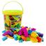 206 Pcs Building Blocks Puzzle Blocks for Kids Bucket to Store the item (HJ3606) image