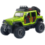 :24 Off Road Rock Climber Jeep Vehicle Diecast Metal Car Luxury SUV Alloy Model Car Simulation Sound Light Pull Back Car Toy For Kids Gift image