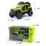 :24 Off Road Rock Climber Jeep Vehicle Diecast Metal Car Luxury SUV Alloy Model Car Simulation Sound Light Pull Back Car Toy For Kids Gift image