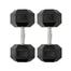 25 Kg Hex Dumbbell 1 Pair (Total 50Kg) - Black image