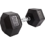 25 Kg Hex Dumbbell - Black image