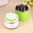 2 Layer Lunch Box Olive and White image