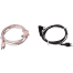 2 Pin Universal Black/Beige Adapter Cable Hearing Aid Receiver for Pocket Wire Standard Power Cord image