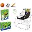 2 in 1 indoor outdoor football soccer goal basketball ring stand for kids image