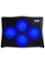 Havit Laptop Cooling Pad (Four Ultra-Quiet 110mm Fans with Eye- catching blue LED light,Optimized heat dissipation effect for 14in-17in Laptops) (F2063A) image
