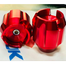 Universal Goyo Full Alloy Aluminium Motorcycle Slider Cap Or Gutli For Bike Red - 2 Pcs image