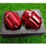 Universal Goyo Full Alloy Aluminium Motorcycle Slider Cap Or Gutli For Bike Red - 2 Pcs image