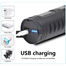 30000 Lumens Super Bright LED Flashlight USB Rechargeable Zoomable Waterproof And Power Bank Function Best For Camping Hiking Emergency image