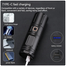 30000 Lumens Super Bright LED Flashlight USB Rechargeable Zoomable Waterproof And Power Bank Function Best For Camping Hiking Emergency image