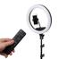 36CM Remote and Touch LED Soft Ring Light with tripod stand for Photography Makeup YouTube Video Shooting Selfie image