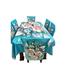 3D Print Premium Dining Table Cloth And Chair Cover Set 7 in 1 image