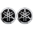 3D Yamaha Motorcycle Logo Tank Decal Emblem Self-Adhesive - 2 Pcs image
