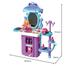 3 IN 1 Bowa Makeup Beauty Suitcase Luggage Mobile Dresser Toys Pretend Play Stall Set - 38pcs image