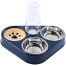 3 In 1 Stainless Steel Pet Cat And Dog Food Bowl With Water Bottle image