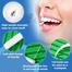 3 In 1 Tooth Cleaning Dental Floss Toothpicks Plastic Set For Clean Teeth Fresh Breath And Healthy Gums 50 Piece Set White image