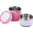 3 Layer Lunch Box Set Pink and White image