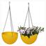 3 pieces Plastic 7 inch Round hanging Planter tob image