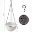 3 pieces Plastic 7 inch Round hanging Planter tob image