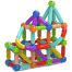 42 Piese Magnetic Blocks Sticks Multicolor image