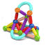 42 Piese Magnetic Blocks Sticks Multicolor image