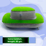 4In1 Double Part Inflatable Travelling Pillow Set With Eye Mask Ear Plug And Pouch Air-inflated is Soft And Comfortable (travelling_pillow_2_green) Light Green image