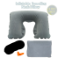 4 In 1 Inflatable Travelling Pillow Set With Eye Mask, Ear Plugs And Pouches (travelling_pillow_1_light_ash) Light Ash image