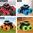 4 Pack Monster Truck Toys for Boys Girls, Inertial Pull Back Vehicle Sets, Friction Driven Push and Go Toy Cars, Christmas Gift, Birthday Party Supplies for Toddlers Ages 3Plus image