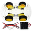 4 Wheel Robot Car Chassis Complete Set Big DC 3-6V Gear Motor Smart Car Robot Plastic Tire Wheel For Arduino Robotics image