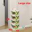 5Layers-New multi-functional household foldable shoe cabinet, home balcony toy foldable storage unit image