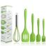 5 Piece Silicone Baking Tools Set – Non-Stick Heat Resistant Bakeware for Cake, Cookies and Pastries (Multicolor) image
