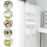 5 in 1 Multifunctional Refrigerator rack Kitchen paper towel rack roll Paper rack Preservation film storage rack magnet side wall hanging shelf image