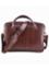Croco Print Brown Leather Briefcase Bag SB-W16 image