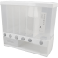 6 Grid Rice Dispenser, 10 L Wall Mounted Dry Food Dispenser, Serial Dispensers, Integrated Transparent Design, Pressed Sealed Rice Box for Cereal, Rice, Candy, Coffee Bean, Snack, Grain image