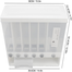 6 Grid Rice Dispenser, 10 L Wall Mounted Dry Food Dispenser, Serial Dispensers, Integrated Transparent Design, Pressed Sealed Rice Box for Cereal, Rice, Candy, Coffee Bean, Snack, Grain image