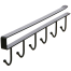 6 In 1 Cup Holder No Drill Under Cabinet Hook Hanger image