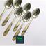 6 Piece Steel Spoon Set: Multi-Design 6-Inch Long Spoons For Your Kitchen image