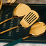 6 Pieces Luxury Kitchen Cooking Set Stainless Steel Crockery Sets Utensils Shovel Spoon Nordic Cookware Ceramic Handle image