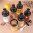 6-Pieces Spices Seasoning Bottles Jars with Spoon Rotation Base image