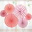 6 in 1 Paper Fan Flowerpaper Hanging For Happy Birthday Party image