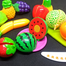 8 Pcs Play Food Toys Cutting Fruit and Vegetable Cutter Set -132152273 image