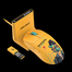 A4Tech R72 Ultra Duo Alpha 20k Sensor 20000 Cpi Wavelink Full Speed Dual Mode Wireless Plus Usb Type C Light Weight 70g Gaming Mouse Including Do Renegade Sunset image