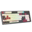 A4Tech WS98 Rgb Blms Red Switch Bluetooth 5.1 Plus 2.4g Wired Dual-core Wireless Mechanical Gaming Keyboard Pixels Red image