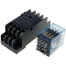 AC 220 VOLT Coil 14 Pin DPDT Electromagnetic Power Relay with Base image