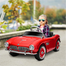AQUA Classic BMW507 Licensed 12V 7A Battery Powered Electric Ride On Toy Car with EVA Wheels image