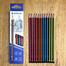 Acmeliae HB Matt Multicolour Body with Three Side Logo Graphite Pencils with Eraser 43511 - (12pcs/Box) image