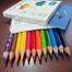 Acmeliae Super Quality Triangular Shape End-cutting Color Pencil 9602 - (12pcs/Box) - 3.5 inch image