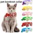 Adjustable Cat Collar Colorful Kitten Premium Bow Collar image