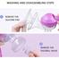 Adjustable Suction Silicone Hand Pump, Small Portable Milk Catcher Baby Feeding Pumps and Accessories image