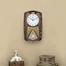 Ajanta Classic Musical Pendulum Quartz Wall Clock with Decorative Diamonds – 3227 – Brown image